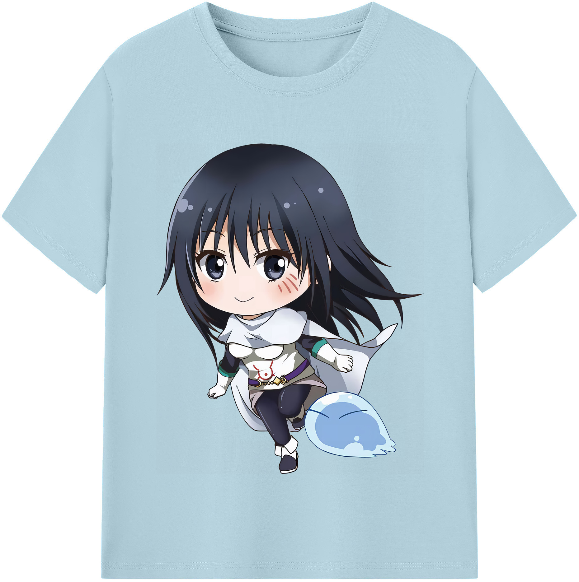 （画像用） 転スラ Regarding Reincarnated to Slime 綿100％半袖Tシャツ（フロントプリント）